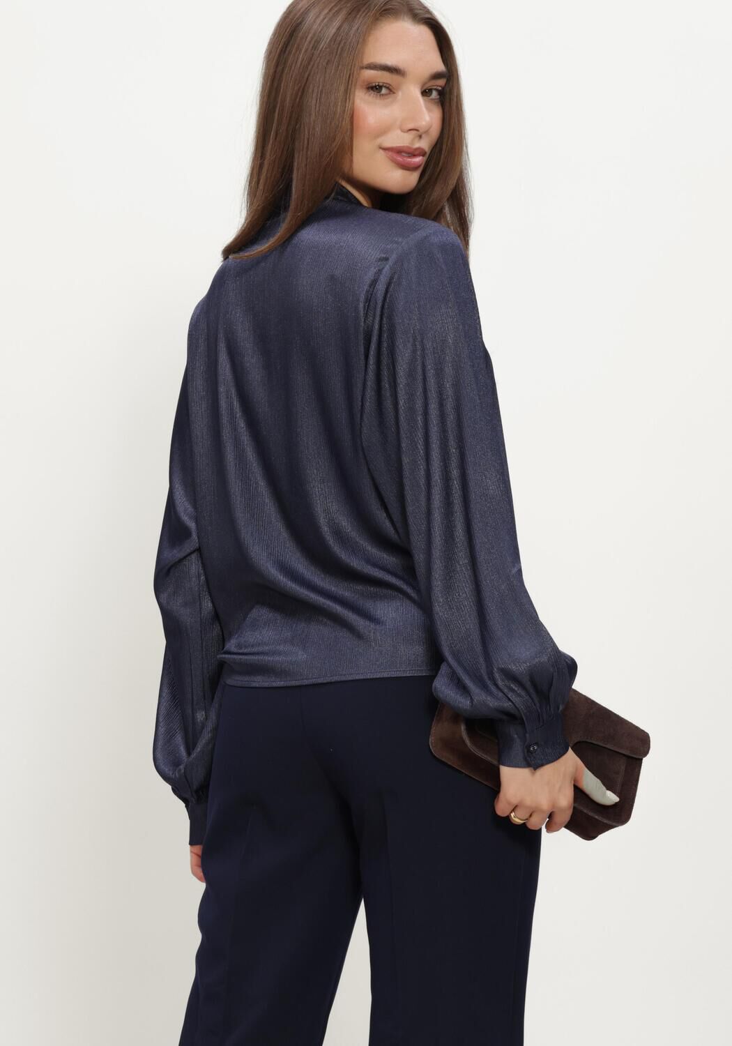 Blauwe AAIKO Blouses LIV PES 516 - large