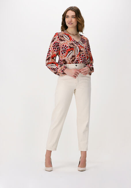 Oranje SUMMUM Blouses TOP V NECK BOLD FLOWERS - large