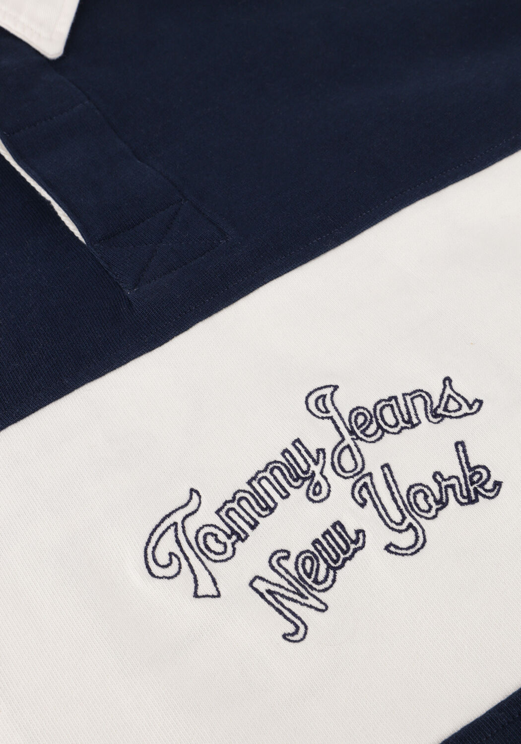 Donkerblauwe TOMMY JEANS Polo TJC COLORBLOCK RUGBY - large