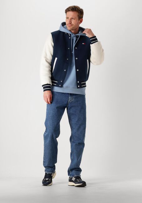 Blauwe TOMMY JEANS Trui TJM REG BADGE HOODIE EXT - large