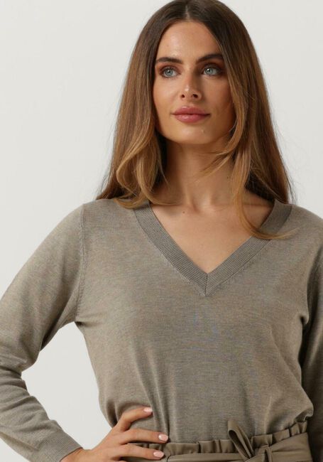 Beige MINUS Trui MILLA 3/4 SLEEVE KNIT PULLOVER - large