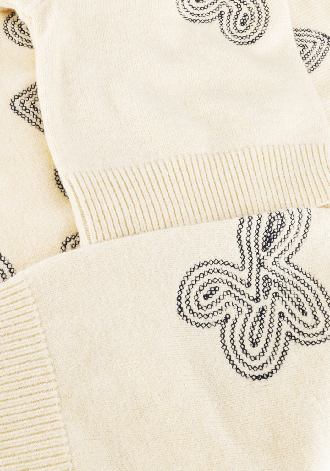 Creme OBJECT Trui OBJLANEY RUBIN SS PULLOVER - large