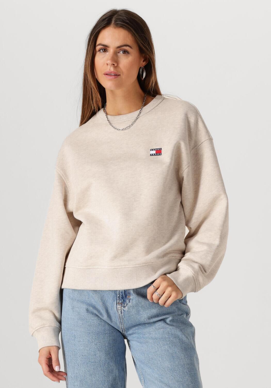 TOMMY JEANS Dames Truien & Vesten Tjw Bxy Badge Crew Beige