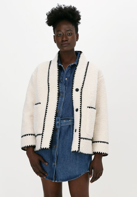 Witte SILVIAN HEACH Teddy jas SHEEPSKIN JACKET VARME - large