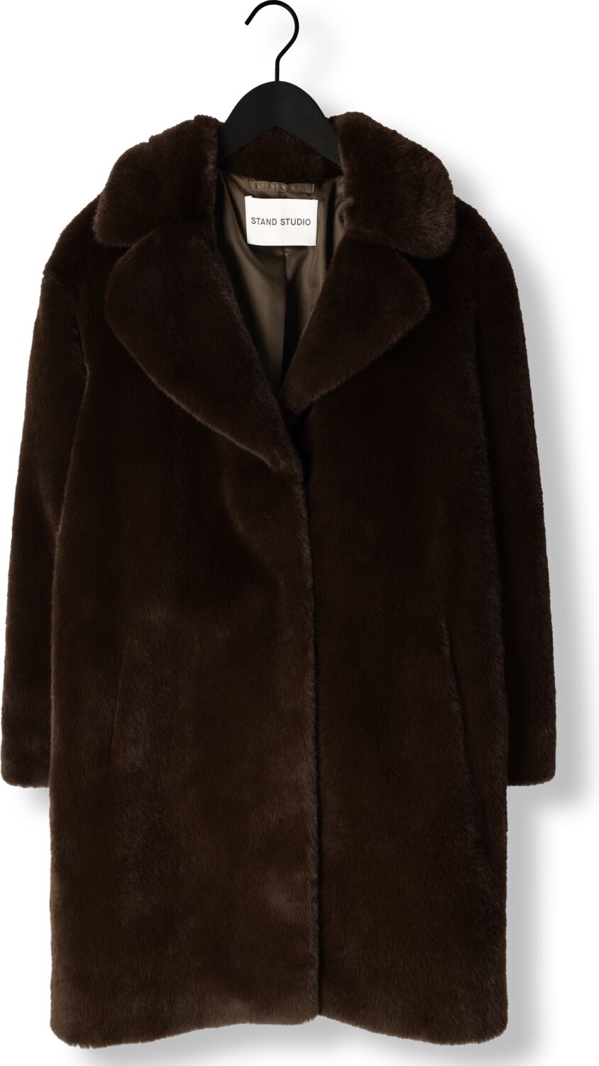 STAND STUDIO Dames Jassen Camille Cocoon Coat Bruin