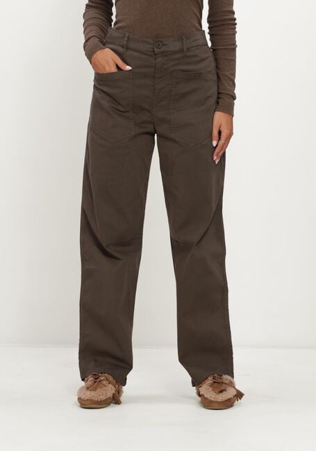 Bruine PENN & INK Wijde broek W26Z902 - large