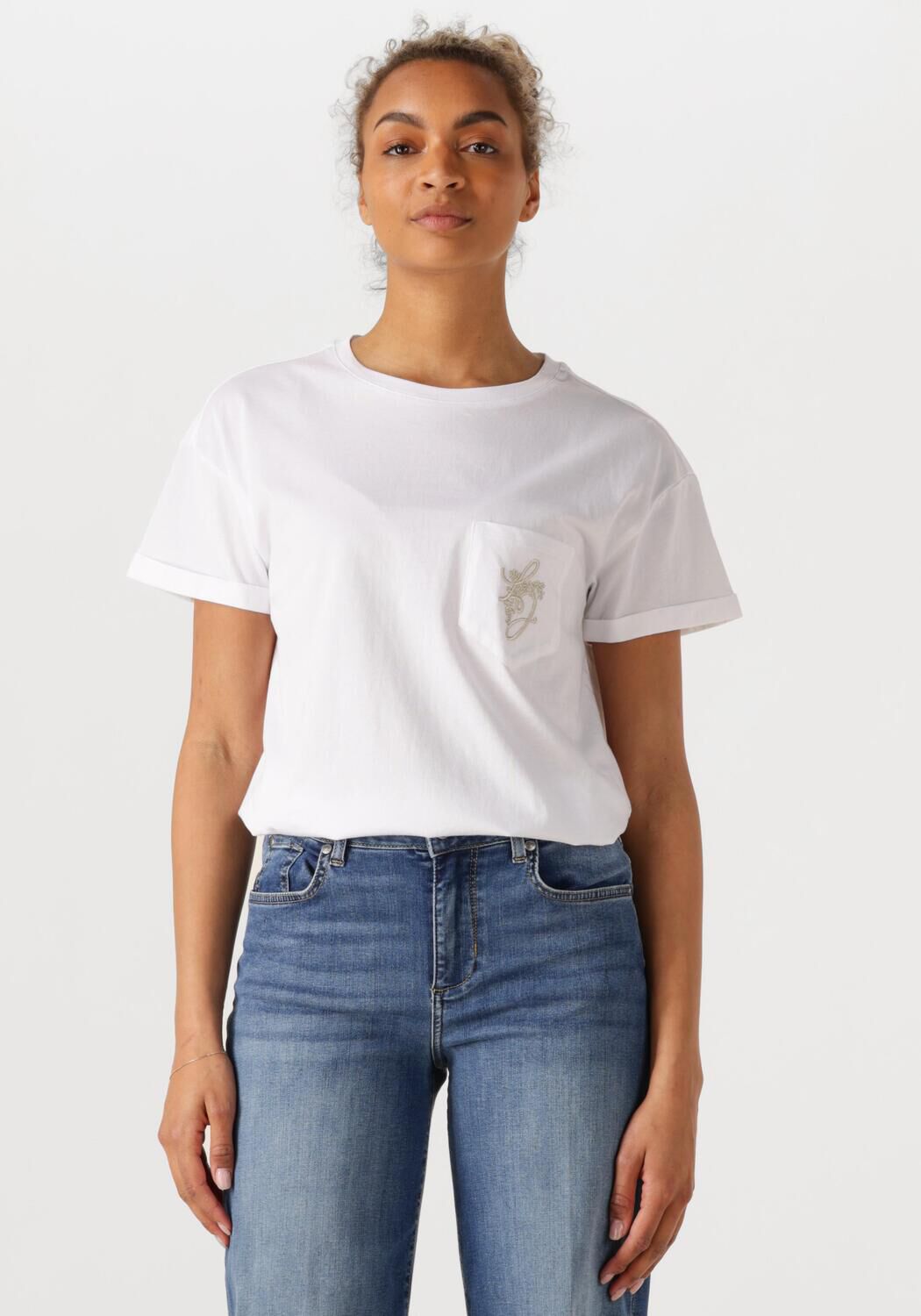 LIU JO Dames Tops & T-shirts Ecs T-shirt Moda M c Wit