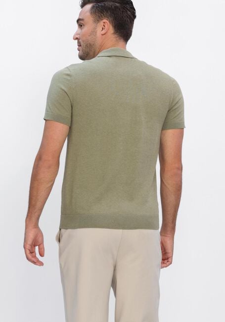 Khaki SELECTED MEN Polo SLHBERG SS KNIT POLO NOOS - large