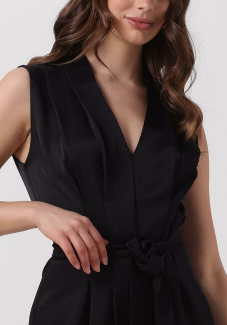 Zwarte ACCESS Jumpsuit SATIN JUMPSUIT WITH PLEATS - large