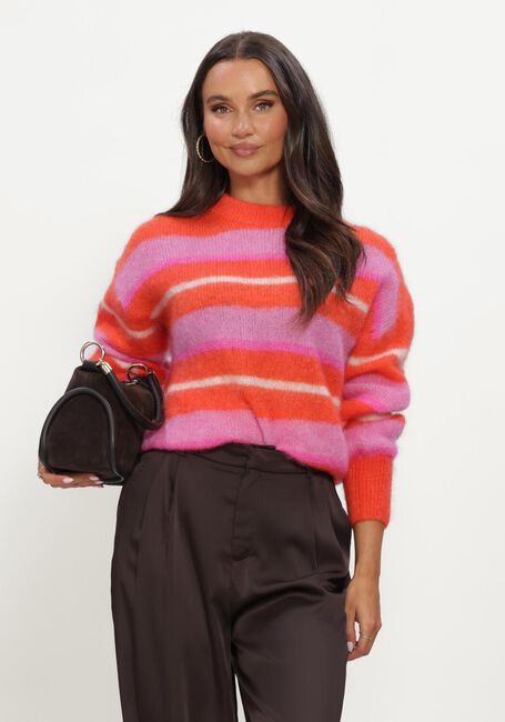 Multi TWNS Trui STRIPED LONG-SLEEVE ROUND NECK SWEATER - large