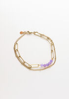 Paarse NOTRE-V Armbanden ARMBAND DUBBEL CHAIN - medium