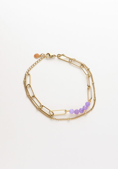Paarse NOTRE-V Armbanden ARMBAND DUBBEL CHAIN - large
