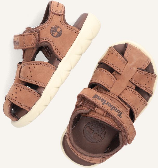 Bruine TIMBERLAND Platte sandalen NUBBLE LEATHER FISHERMAN Bruine TIMBERLAND Platte sandalen NUBBLE LEATHER FISHERMAN - large