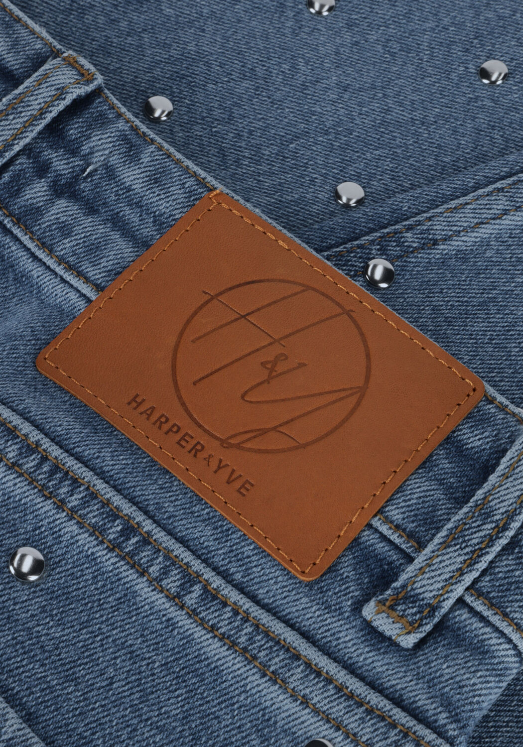 Blauwe HARPER & YVE Mom jeans HARPER-PA - large