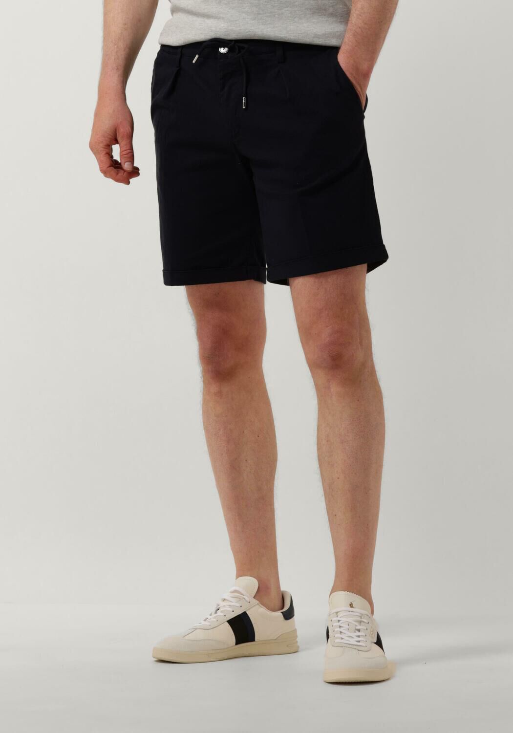 PROFUOMO Heren Broeken Trousers 845 Short Donkerblauw