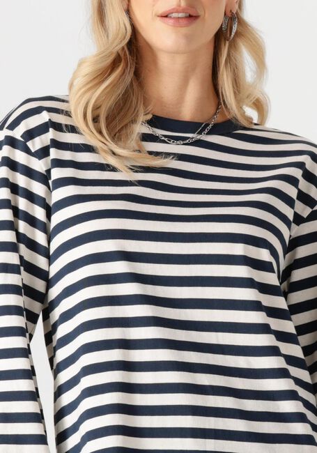 Blauwe MODSTRÖM Tops & T-shirts HELLENMD LS STRIPE T-SHIRT - large