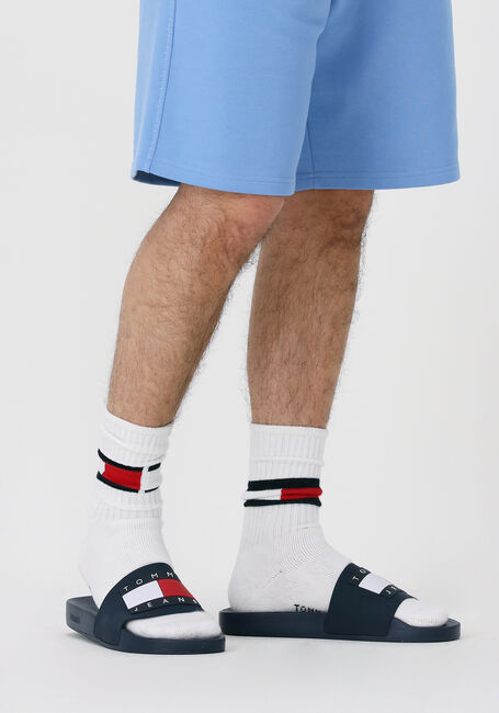 Blauwe TOMMY JEANS Badslippers TOMMY JEANS MENS FLAG POOL SLIDE - large