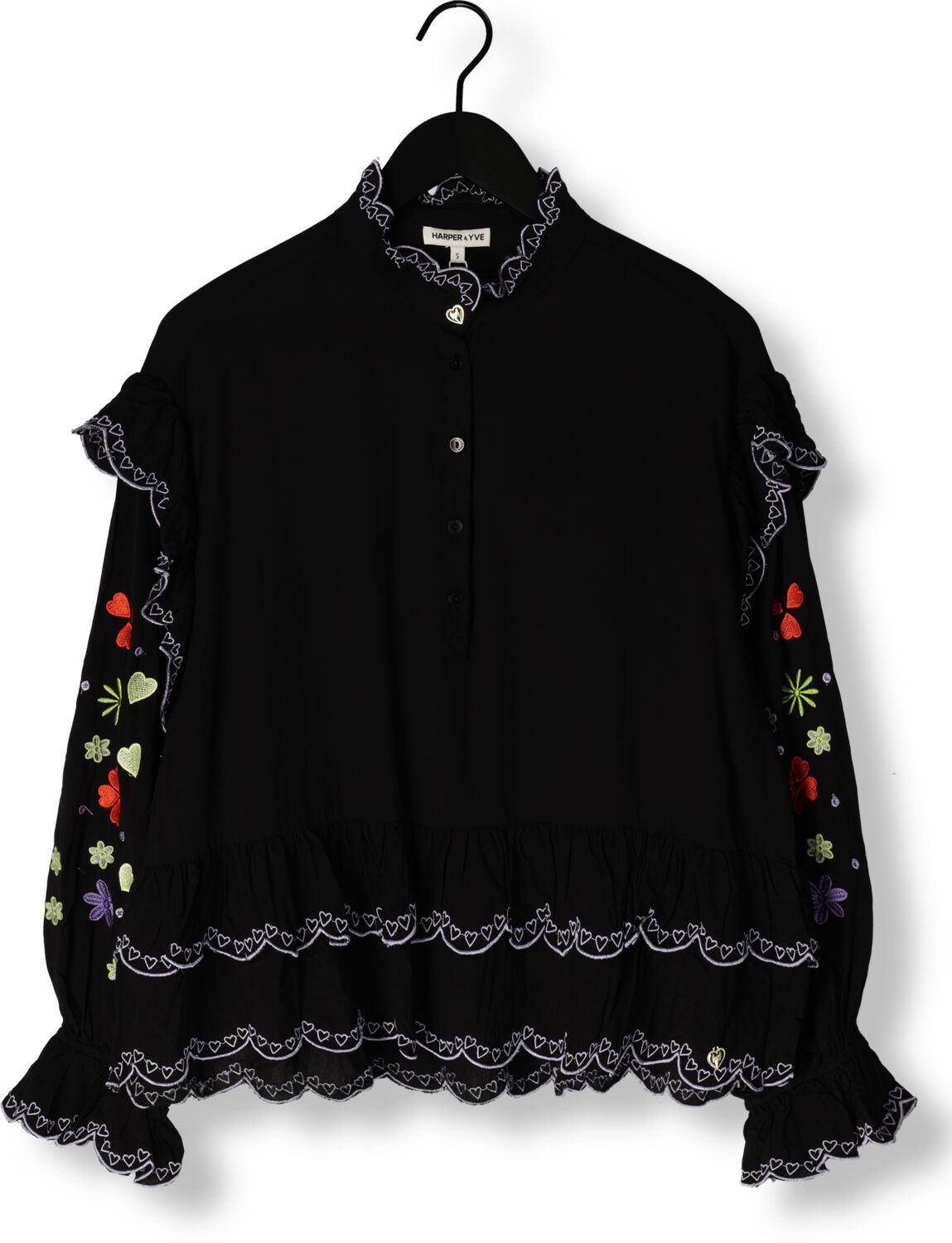 HARPER & YVE Dames Blouses Joan-ls Zwart
