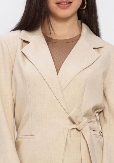 Beige NEO NOIR Blazer CARMIA MELANGE TIE BLAZER - large