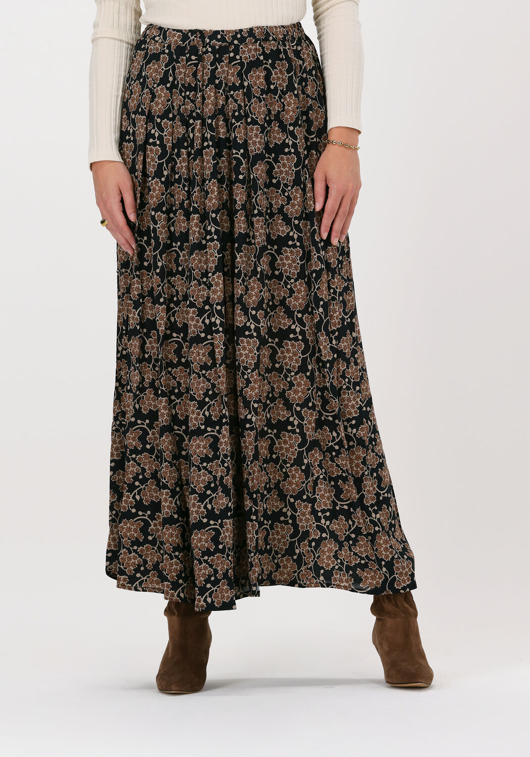 zwarte by bar maxirok lien grapes skirt
