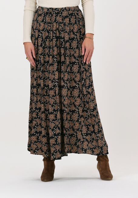 Zwarte BY-BAR Maxirok LIEN GRAPES SKIRT - large