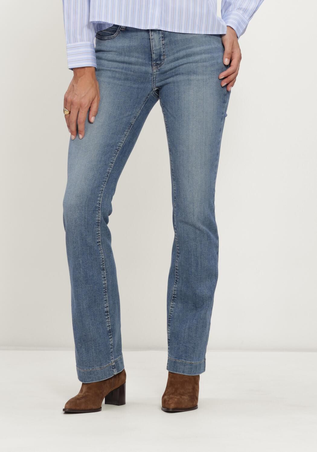 Blauwe MAC Wide jeans 0358L AUTHENTIC MEGA FLEX - large