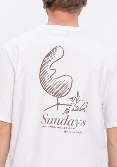 Witte RESTER&Ouml;DS T-shirt TAS PRINT - large