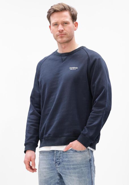 Donkerblauwe ANERKJENDT Sweater AKTIN JAPANESE SWEAT - large