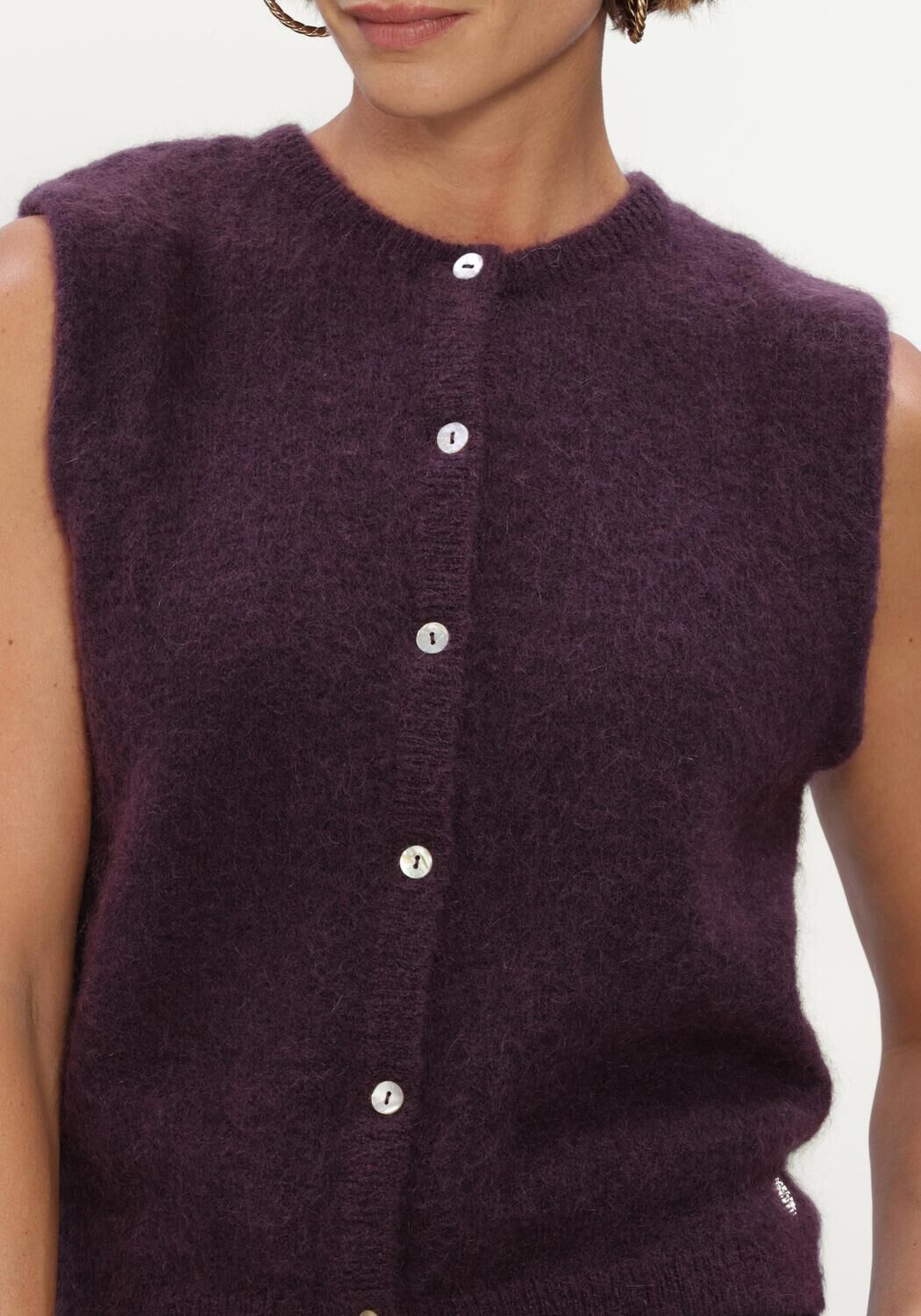 Paarse STUDIO ANNELOES Spencer Bibi sls cardigan - large