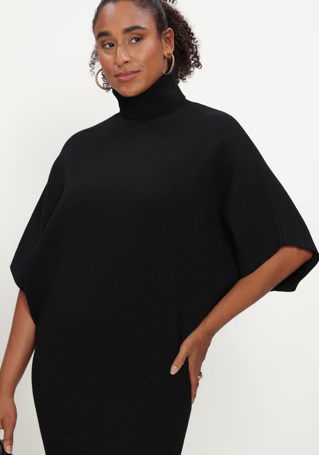 Zwarte NOTRE-V Maxi jurk NV-IYLA - large