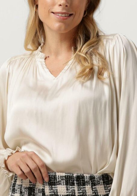 Gebroken wit NEO NOIR Blouses LUCIE SATIN BLOUSE - large