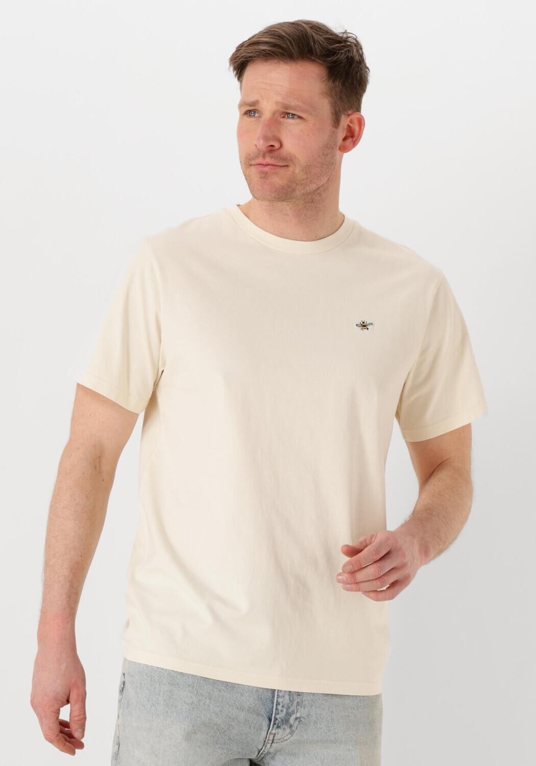 FORÉT Forét Heren Polo's & T-shirts Element T-shirt Ecru