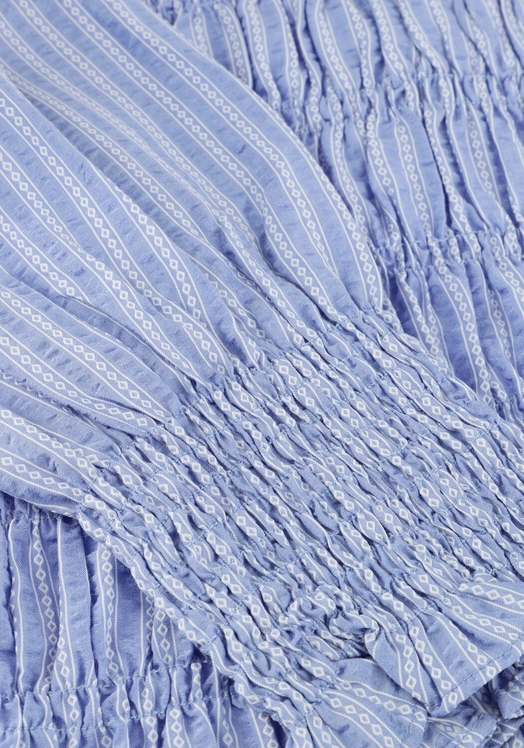 Blauwe NEO NOIR Blouses POSSA TWIST STRIPE BLOUSE - large