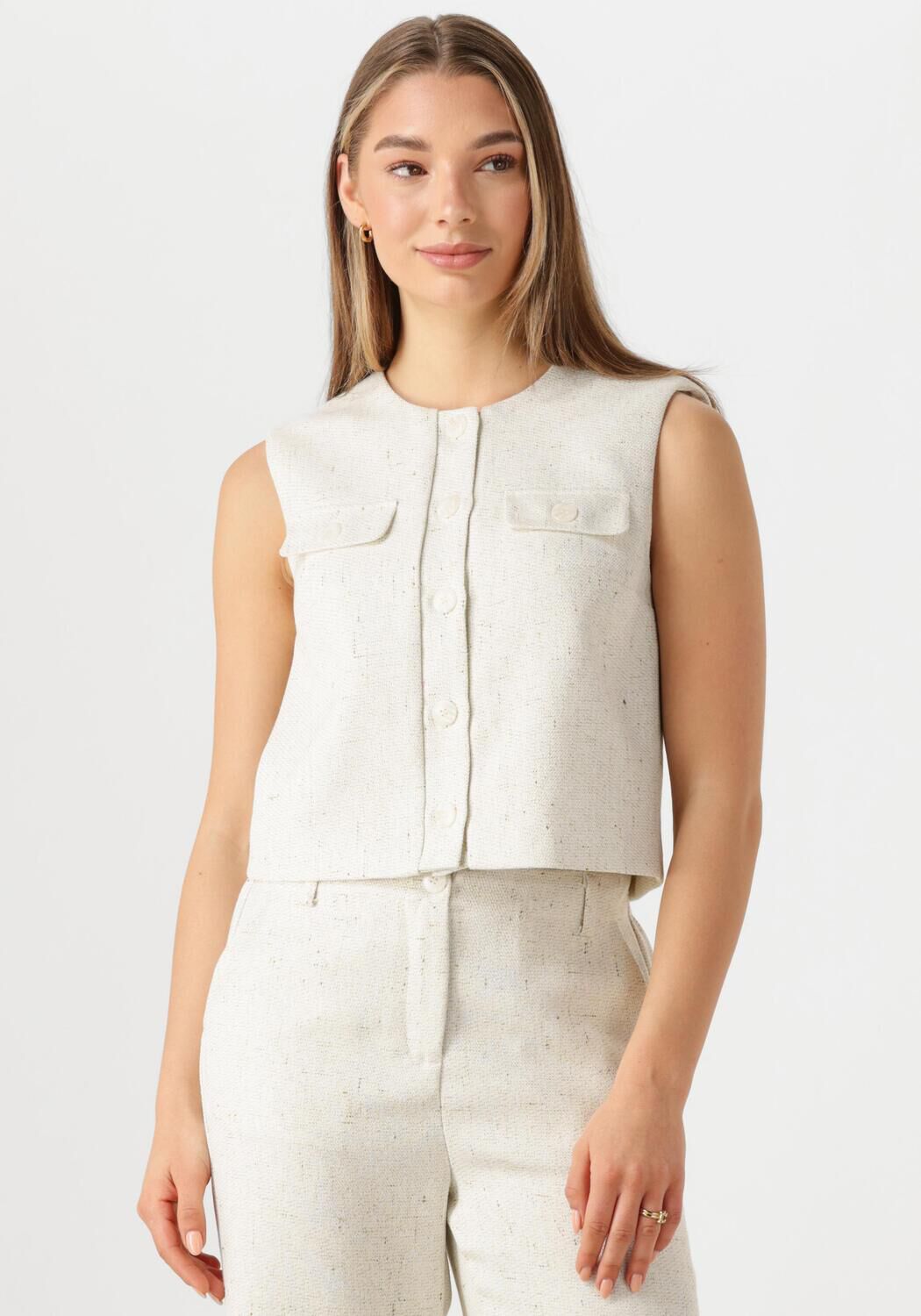 YDENCE Dames Blazers Gilet Amanda Ecru