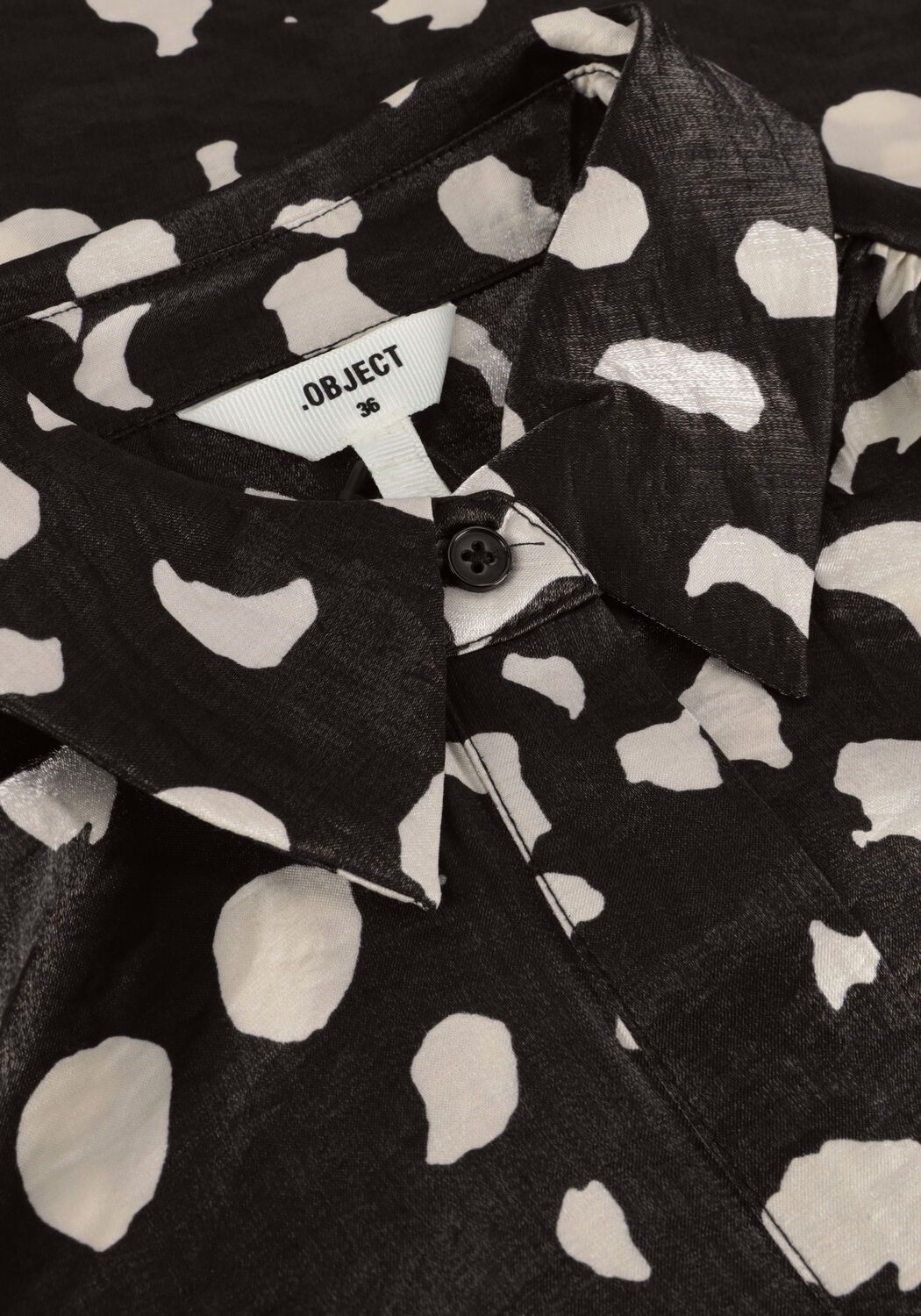 Zwarte OBJECT Mini jurk OBJOMIKA L/S DRESS - large