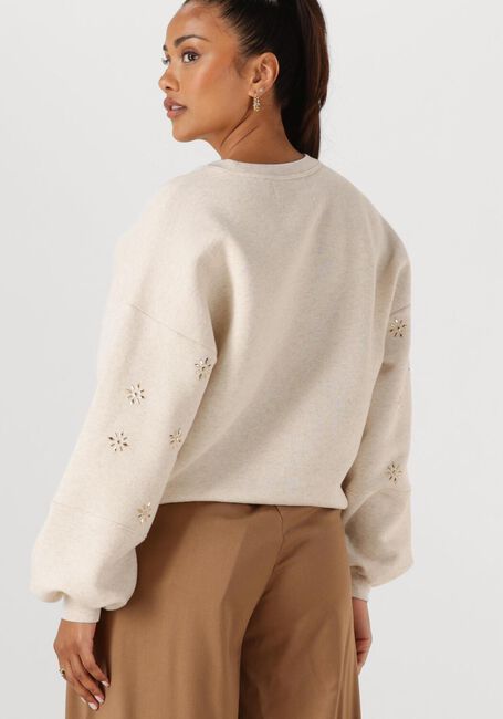 Beige NUKUS Trui AMADORA SWEATER FLOWERSTUDS - large