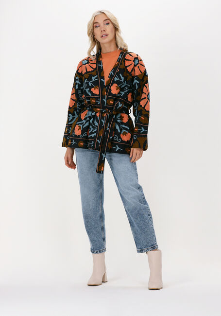 Zwarte SISSEL EDELBO Kimono MARLENE SUZANI JACKET - large