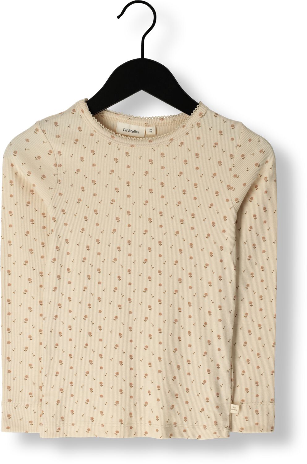LIL' ATELIER Meisjes Tops & T-shirts Nmfgago Ls Slim Top Decem Beige