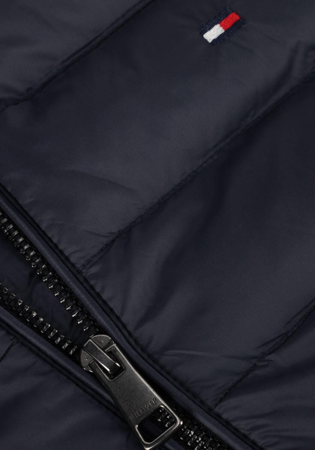 Blauwe TOMMY HILFIGER Gewatteerde jas MIX MEDIA STAND CLLR - large