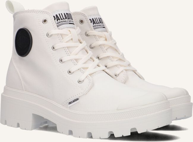 Witte PALLADIUM Veterboots PALLABASE TWILL Witte PALLADIUM Veterboots PALLABASE TWILL - large