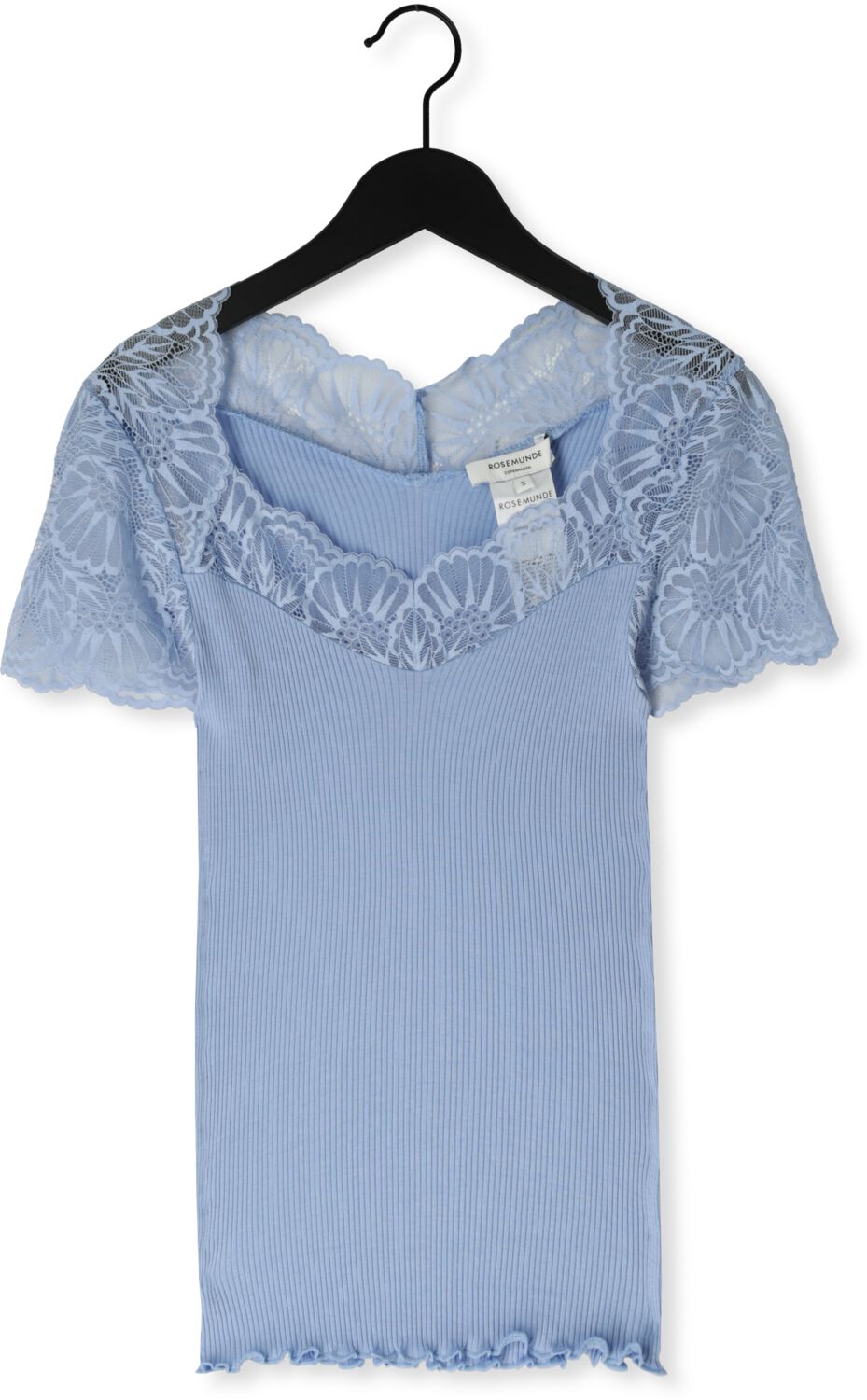 ROSEMUNDE Dames Tops & T-shirts Beatha Capsleeve Lichtblauw