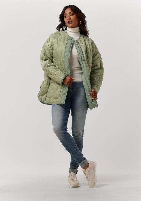 Groene TOMMY JEANS Gewatteerde jas TJW OVERSIZE ONION QUILT JACKET Groene TOMMY JEANS Gewatteerde jas TJW OVERSIZE ONION QUILT JACKET - large
