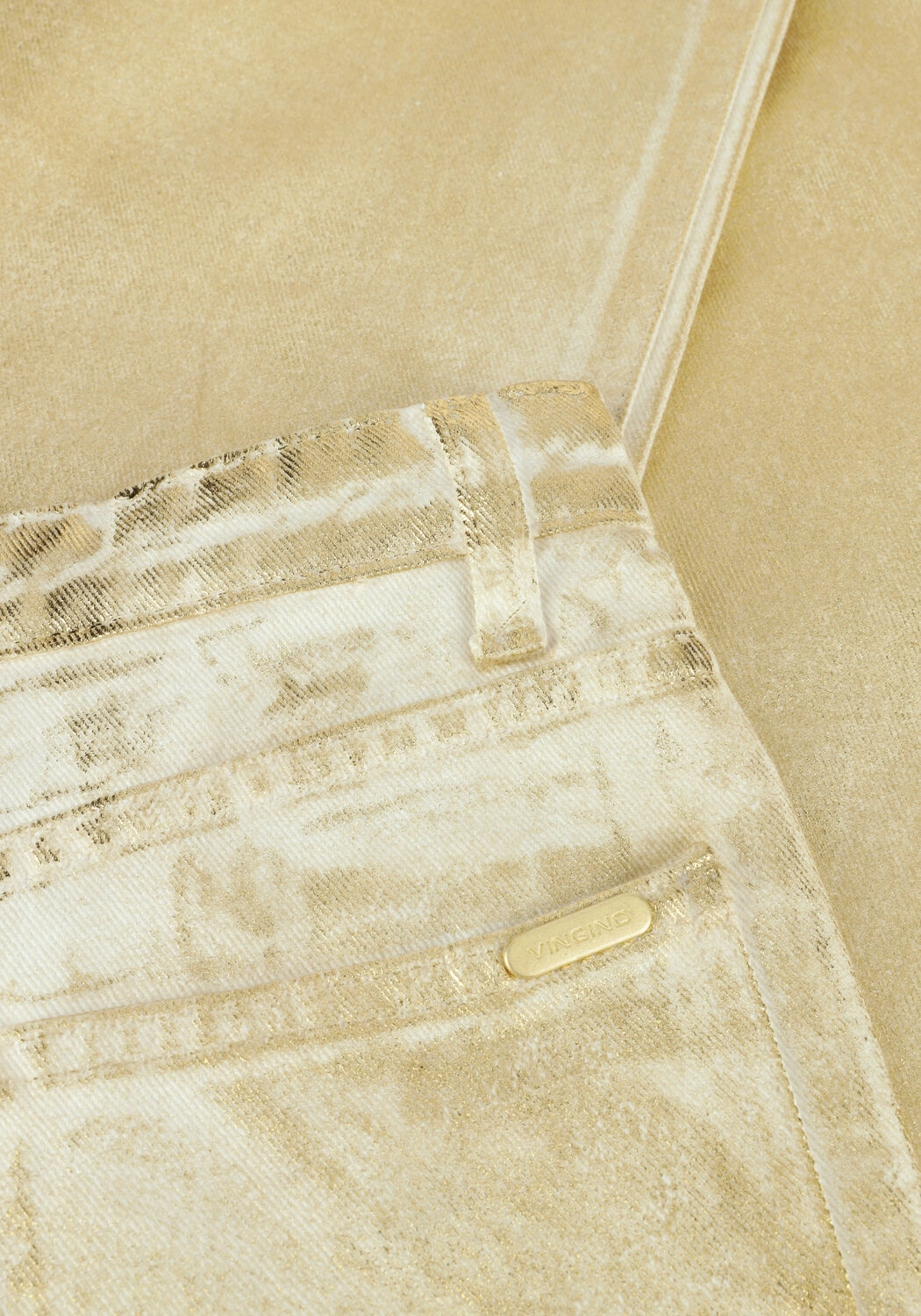VINGINO Meisjes Jeans Cato Metallic Goud
