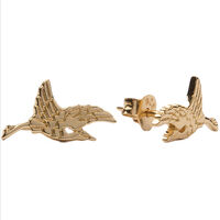 Gouden ATLITW STUDIO Oorbellen PARADE EARRINGS CRANE - medium