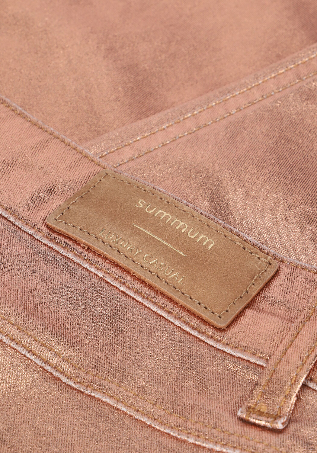 Oranje SUMMUM Slim fit jeans SKINNY FOIL COATED TWILL - large