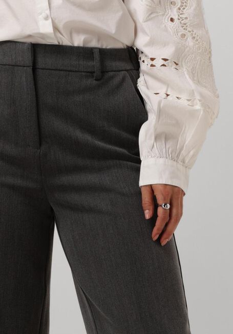 Donkergrijze Y.A.S. Wijde broek YASLIKKA HW WIDE PANTS - large
