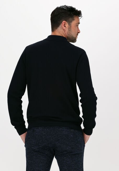 Blauwe SCOTCH & SODA Polo 163985 - KNITTED LONG-SLEEVE P - large