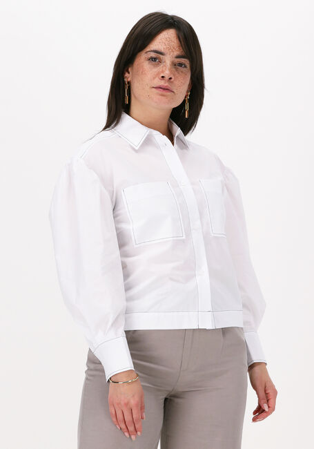 Witte SECOND FEMALE Blouses LARK CROPPED SHIRT - large