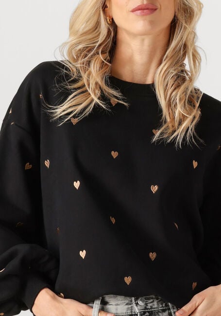 Zwarte YDENCE Trui SWEATER HEARTS - large