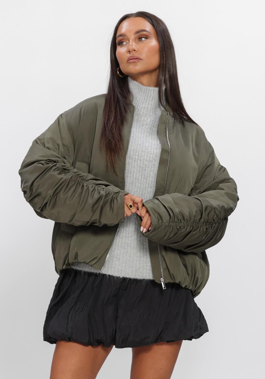 Donkergroene EDITED Jack ZEREENA JACKET - large